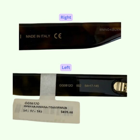 Gucci Women’s Optical Cat Eye Frame GG0812O Authentic - Picture 7 of 8